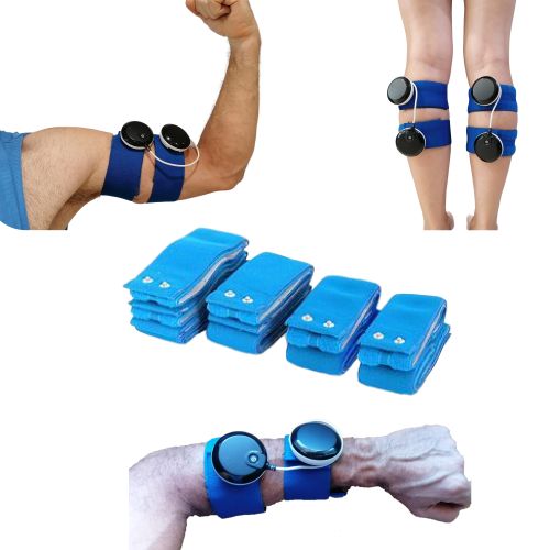 electroestimulador con cintas elásticas